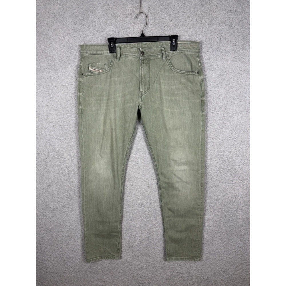 Diesel Thommer-SP Slim Skinny Jeans Mens Sage Green‎ Stretch Denim Actual 40x33